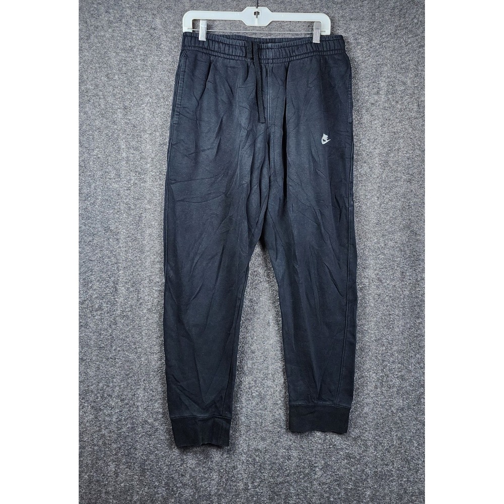 Nike Joggers Mens Large Black Fleece Sportswear Tapered Sweatpants BV2671-010